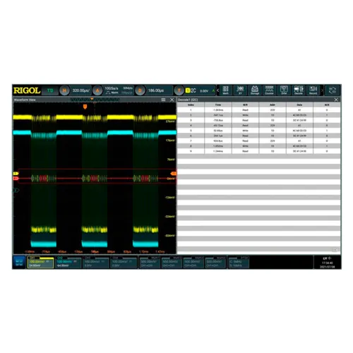 Опция анализа и запуска по шинам RS-232/UART I2C и SPI DS70000-EMBDA