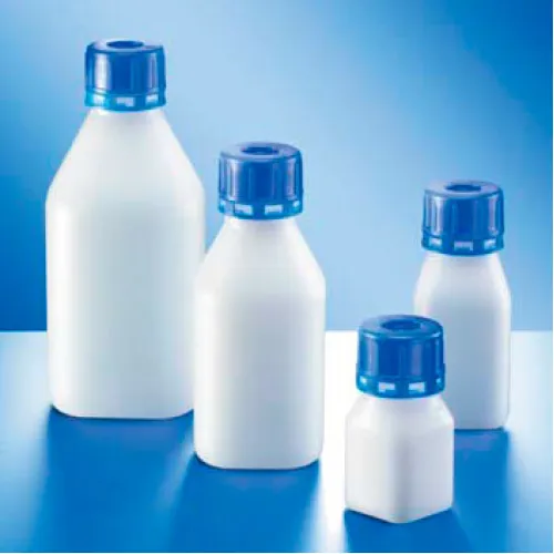 Бутыль Kautex узкогорлая "SafeGrip" 250 мл, HDPE, квадратная, Ø 32 мм, естественный цвет, без крышки (Артикул 2000085939)