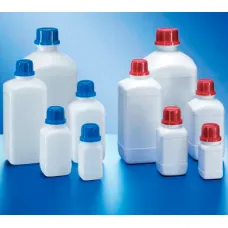 Бутыль Kautex узкогорлая 250 мл, HDPE, квадратная, Ø 32 мм, белый цвет, без крышки (Артикул 2000083994)