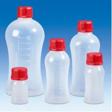 Бутыль VITLAB VITgrip эргономичной формы, 2000 мл, винтовая крышка с контролем вскрытия (Артикул 110594)