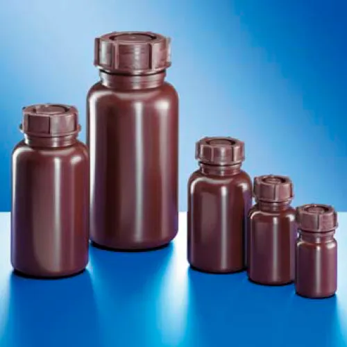 Бутыль Kautex широкогорлая 1000 мл, LDPE, круглая, коричневый цвет, с винтовой крышкой (Артикул 2000784587)