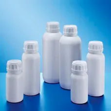 Бутыль Kautex 500 мл, HDPE, круглая, с барьерным слоем из полиамида, Ø 50 мм, белый цвет, без крышки (Артикул 2000086711)