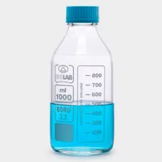 Бутыль ISOLAB 2000 мл, GL45, с крышкой и сливным кольцом, стекло (Артикул 061.01.902)