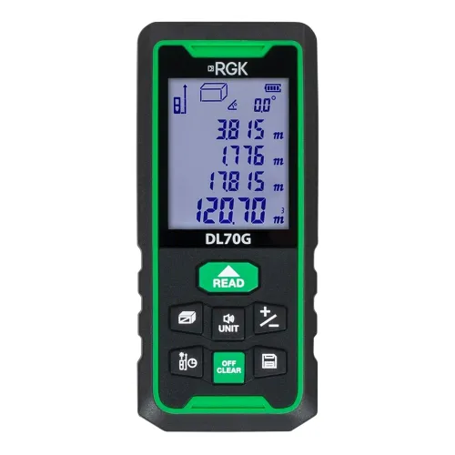 Лазерный дальномер RGK DL70G - зеленый луч