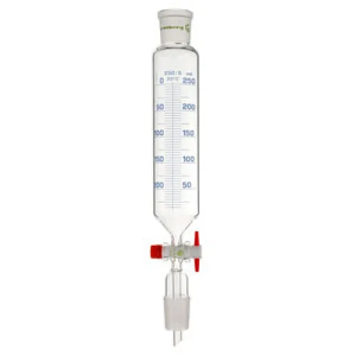 Воронка капельная цилиндрическая Rettberg 10 мл, NS14,5/23, с градуировкой, PTFE кран, стекло (Артикул 134044108)