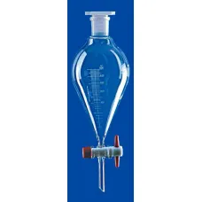 Воронка делительная коническая Lenz 100 мл, с градуировкой, PTFE кран, стекло (Артикул 4006137)