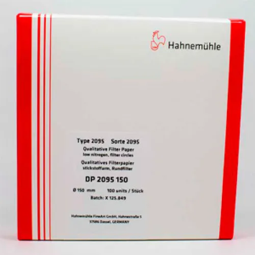 Бумажные фильтры с низким содержанием азота Hahnemühle 2095, складчатые, Ø 240 мм (Артикул DF2095240)