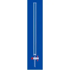 Хроматографическая колонка Lenz 400 мм, 125 мл, с ободком, с фриттой, PTFE кран, стекло (Артикул 5445704)