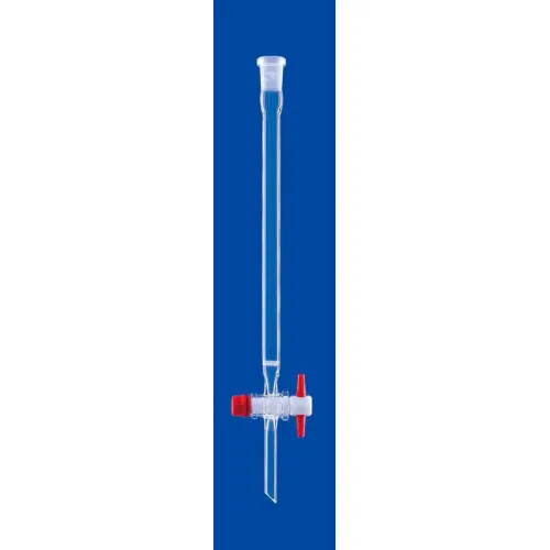 Хроматографическая колонка Lenz 200 мм, 35 мл, NS14/23, с фриттой, PTFE кран, стекло (Артикул 5450703)