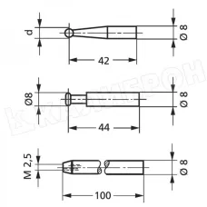 Кабель передачи данных Opto RS232C (2м),с 9 штырьк.разъе-ом 4102510 Mahr