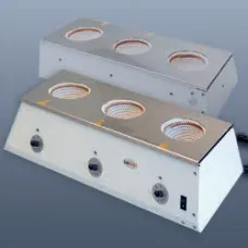 Колбонагреватель в металлическом корпусе SAF (Kletti) KM-R3 для 3 круглодонных колб на 250 мл (Артикул 93300250)
