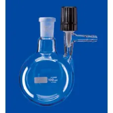 Колба круглодонная для азота Lenz 250 мл, NS29/32, PTFE игольчатый кран, стекло (Артикул 3360849)