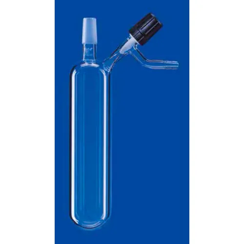 Пробирка круглодонная для азота Lenz 250 мл, керн NS14/23, PTFE игольчатый кран, стекло (Артикул 3370849)