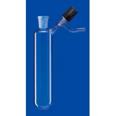 Пробирка круглодонная для азота Lenz 100 мл, муфта NS14/23, PTFE игольчатый кран, стекло (Артикул 3370637)