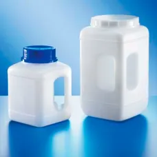 Контейнер Kautex широкогорлый 2300 мл, HDPE, квадратный, Ø 80 мм, естественный цвет, без крышки, с литой ручкой (Артикул 2000083981)