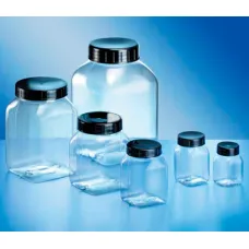 Контейнер Kautex широкогорлый 200 мл, PETG, квадратный, Ø 50 мм, прозрачный цвет, без крышки (Артикул 2000074373)