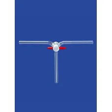 Кран трехходовой Lenz, 120°, NS18,8, диаметр отверстия 4,0 мм, PTFE (Артикул 2631804)