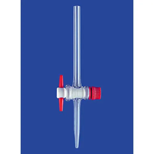 Кран для бюретки Lenz прямой NS12,5, PTFE (Артикул 2700501)