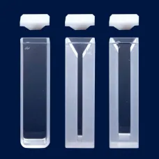 Кювета ISOLAB полумикро, оптический путь 10 мм, 12,5 x 12,5 x 45 мм, 1,4 мл, оптическое стекло (Артикул 098.01.005)