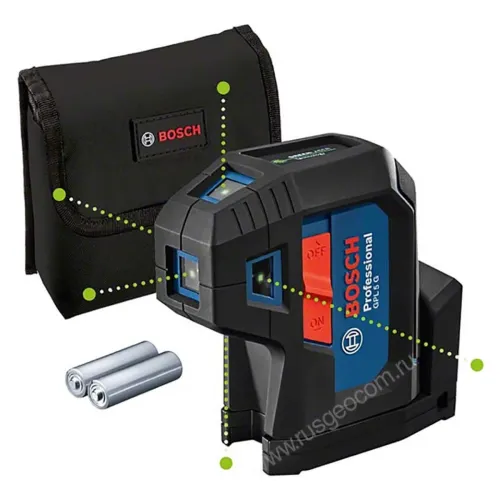 Лазерный уровень Bosch GPL 5 G Professional с калибровкой с зеленым лучом