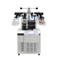 Лиофильная сушка Martin Christ Alpha 1-4 LSCplus, комплект с 2 полками Ø250 мм, запечатывающим устройством и резиновыми кранами (Артикул CHR1142500)