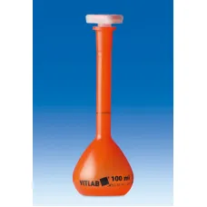 Колба мерная VITLAB с пробкой NS, UV-protect, 25 мл, класс А, PMP (Артикул 671950 )