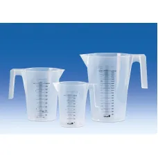 Кружка мерная VITLAB, чёрная шкала, прямая ручка, 250 мл, PP (Артикул 480941)