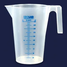 Кружка мерная ISOLAB 1000 мл, синяя шкала, PP (Артикул 026.04.901)