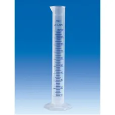 Цилиндр мерный VITLAB, 250 мл, класс B, синяя шкала, PP (Артикул 650081)