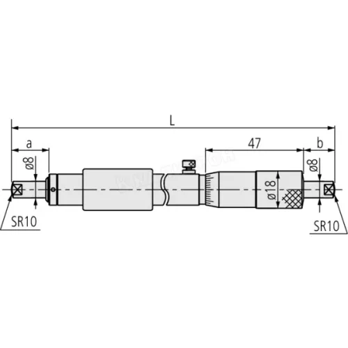 Нутромер микром. НМ 500- 525 0,01 133-161 Mitutoyo