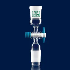 Адаптер ISOLAB с краном PTFE, керн NS24/29, муфта NS24/29, стекло (Артикул 065.41.024)