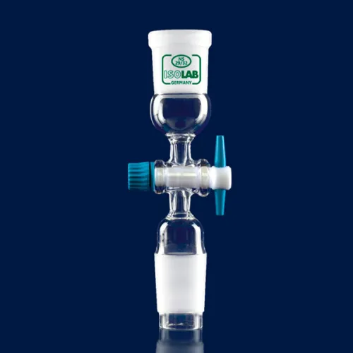 Адаптер ISOLAB с краном PTFE, керн NS29/32, муфта NS29/32, стекло (Артикул 065.41.029)