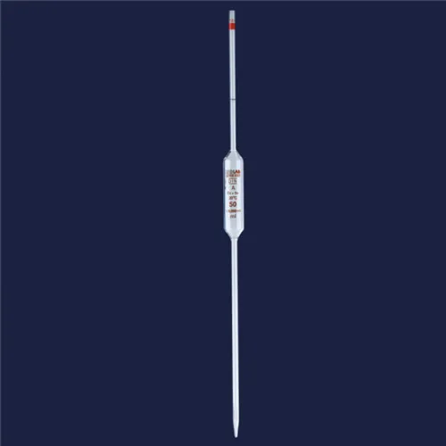 Пипетка Мора ISOLAB 10 мл, с одной меткой, класс A, стекло (Артикул 021.15.010)