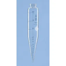 Центрифужная пробирка Brand 100 мл, по ASTM D91, макс. длина 203 мм, цилиндрическая, коническое дно, стекло (Артикул 362038)