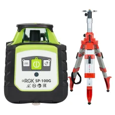 Комплект: ротационный нивелир RGK SP-100G + элевационный штатив RGK SH-170
