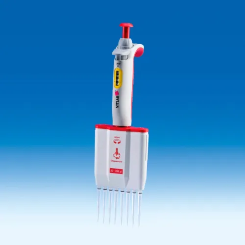 Пипет-дозатор многоканальный VITLAB micropipette -8, 10-100 мкл (Артикул 1608004)