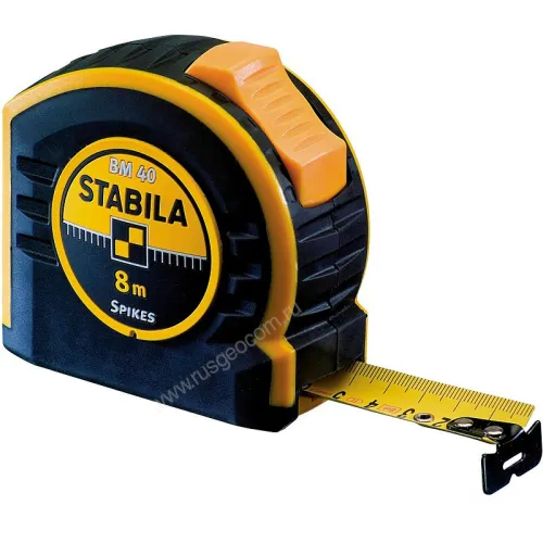Рулетка STABILA BM 40 8 м с калибровкой