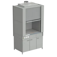 Шкаф вытяжной с коконом из стеклопластика без воды с электрикой 1200х820х2240, раб. поверхность - КЕРАМИКА