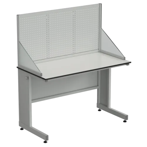 Стол с перфорированным экраном (верстак) 1200х600х1360, раб. поверхность - LABGRADE