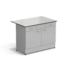 Стол-тумба ЭКРОС 1200х800х900 мм 2 двери + 2 ящика, раб. поверхность - LABGRADE