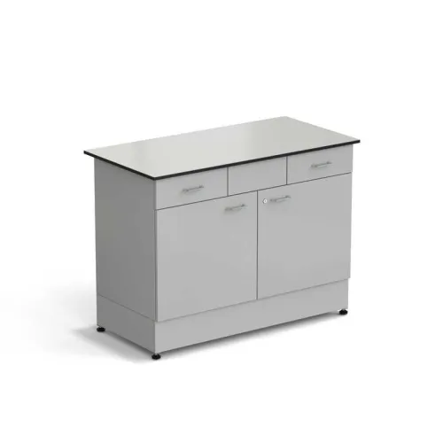 Стол-тумба ЭКРОС 1200х600х900 мм 2 двери + 2 ящика, раб. поверхность - LABGRADE