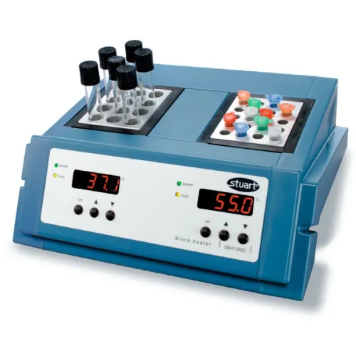 Блочный нагреватель Stuart SBH200DC, 2 блока, раздельное цифровое управление, 200°C (Артикул 36610-32)
