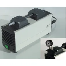 Вакуумный мембранный насос KNF N 816.3 KT.45.18, 16 л/мин, вакуум до 20 мбар, в комплекте с манометром и клапаном точной регулировки вакуума (Артикул 057805/055163)